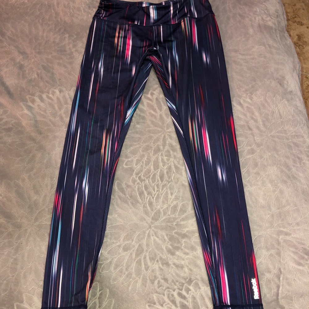 Reebok multicolored leggings💜💚💙